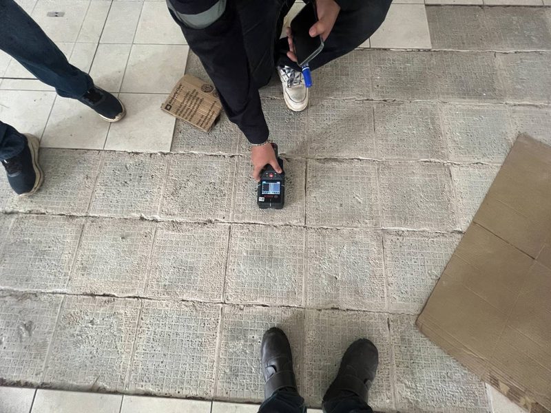 Rebar Scanner — สแกนหาตำแหน่งเหล็กเสริมบนพื้นคอนกรีต