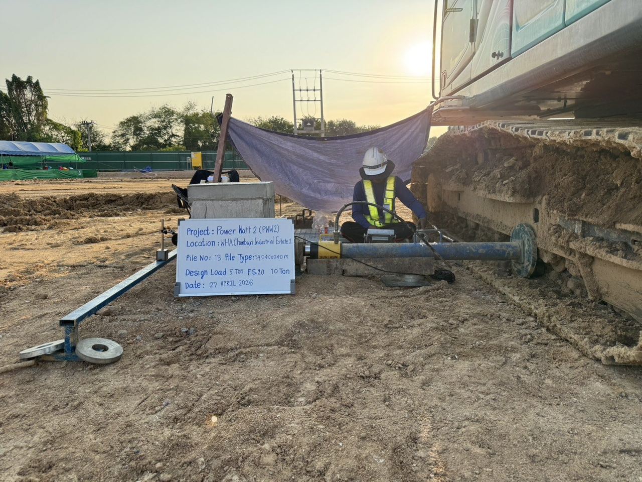 Lateral Pile Load Test ASTM D3966 SPN