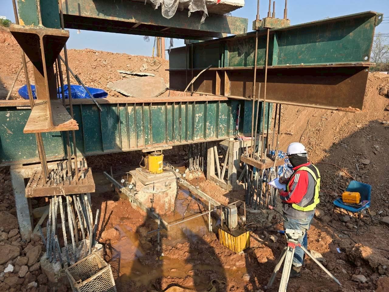 Static Anchor Pile Method หน้างาน SPN