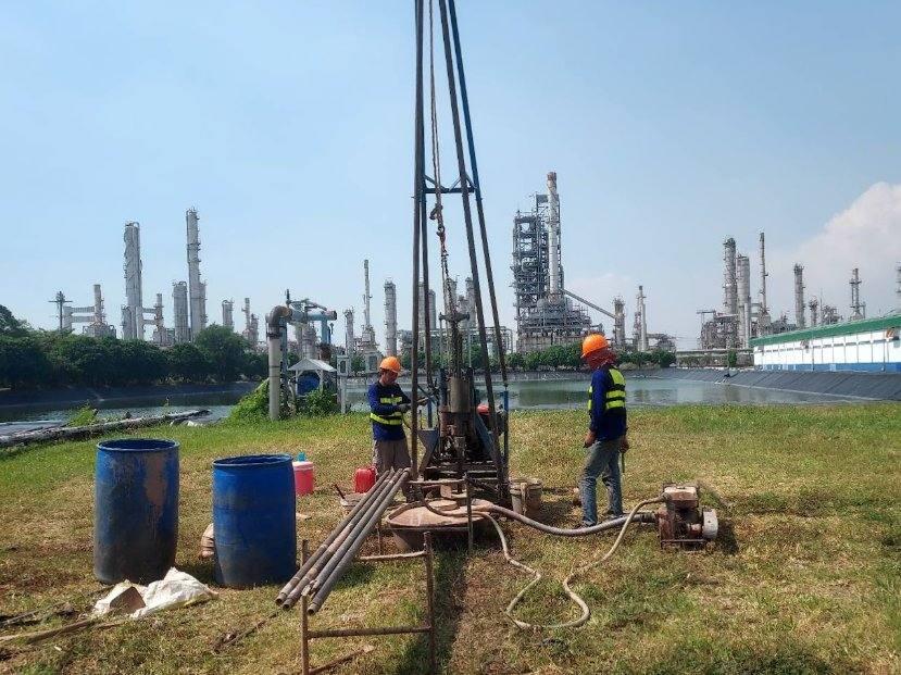 เจาะสำรวจดินนิคมอุตสาหกรรมปิโตรเคมี Soil boring petrochemical industrial estate