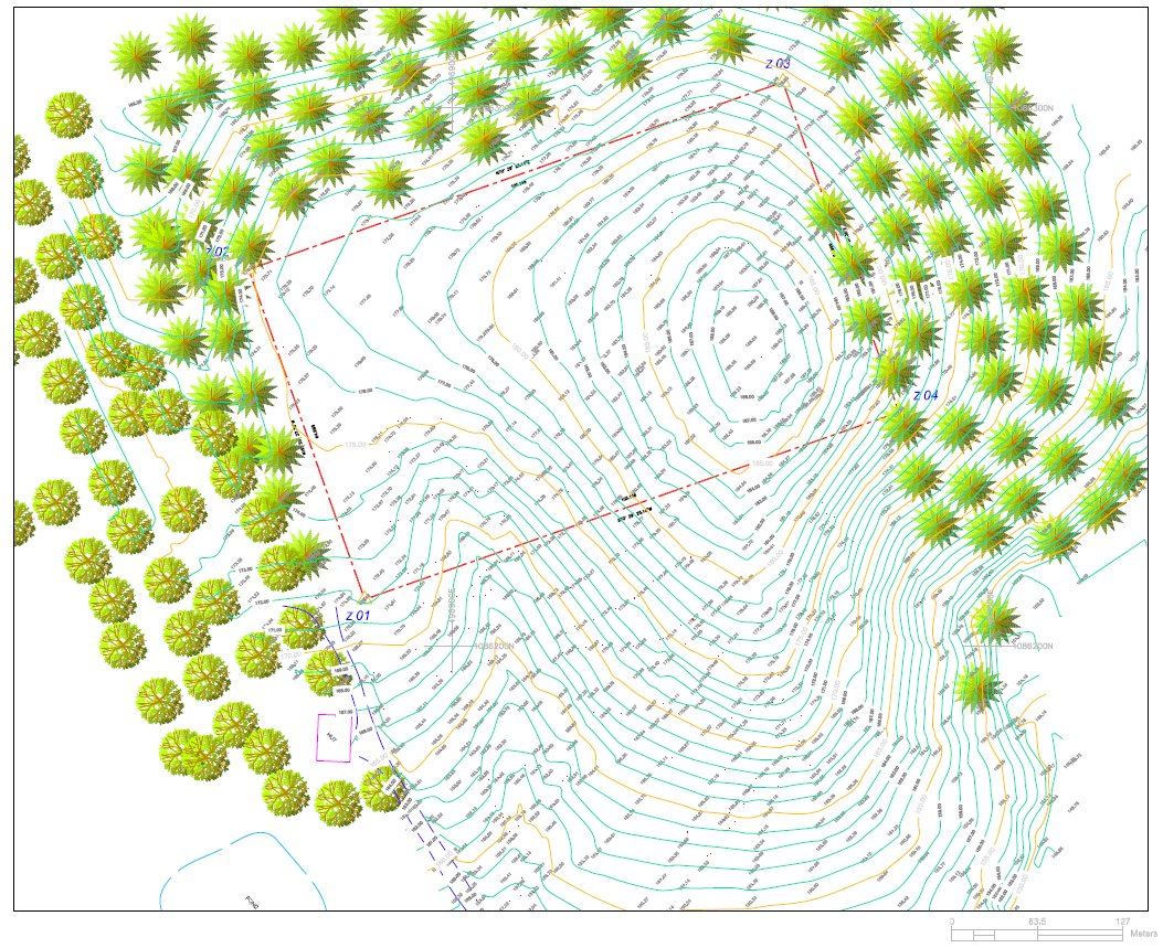 Contour Map แผนที่ชั้นความสูง SPN